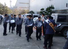금속노조 임원선거 후보들(2/1 사내 플랜트식당)