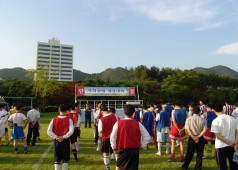 축구 결승전-원자력공장 우승