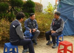 20191113 투쟁사업장 연대 방문(경남도청,성동조선천막농성장)